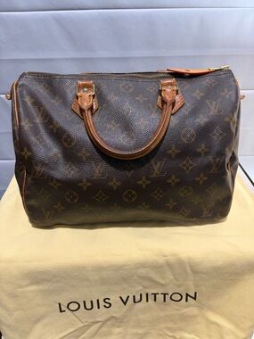 Louis Vuitton Speedy 30 Monogram Canvas Top Handle Bag
